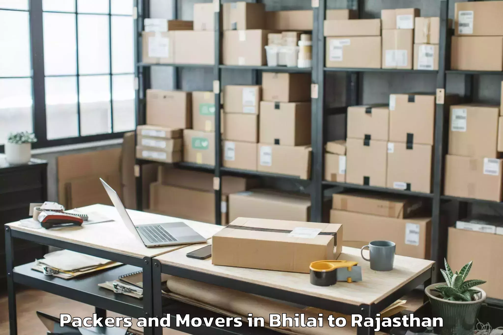 Reliable Bhilai to Sirohi Packers And Movers